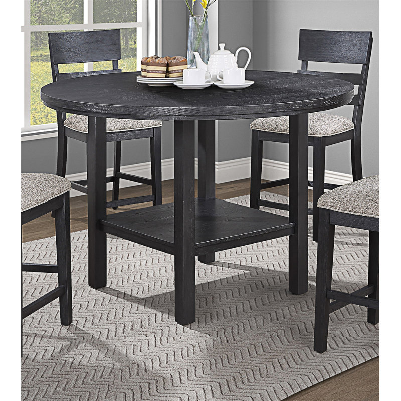 Counter height dining set with lazy susan discount